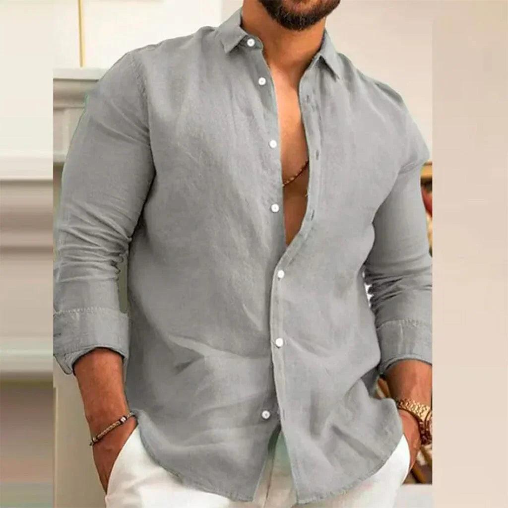 Camisa de Linho Masculino – Estilo Elegante e Conforto Atemporal - Altino