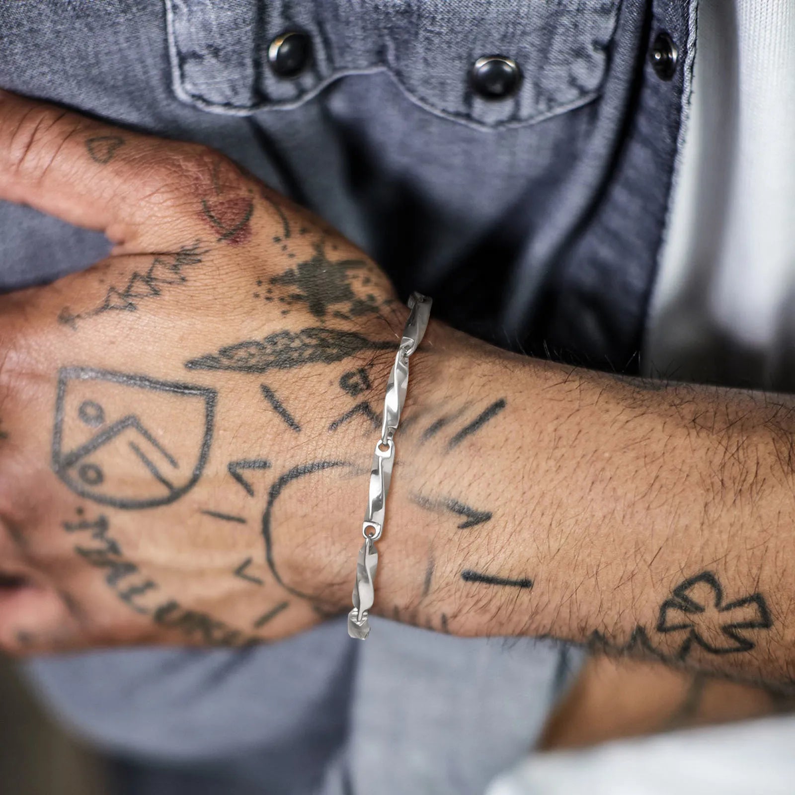 Pulseira Masculina Aço Inoxidável Mobius - Altino