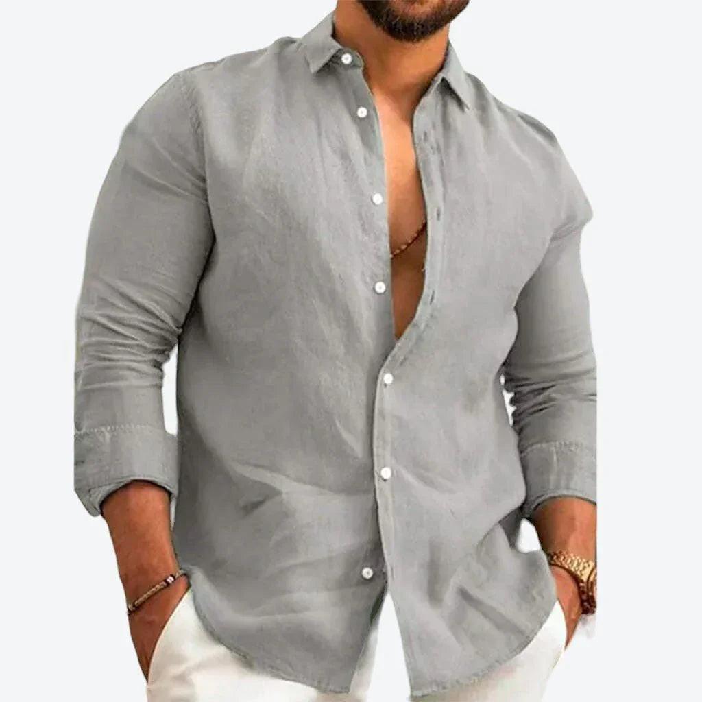 Camisa de Linho Masculino – Estilo Elegante e Conforto Atemporal - Altino