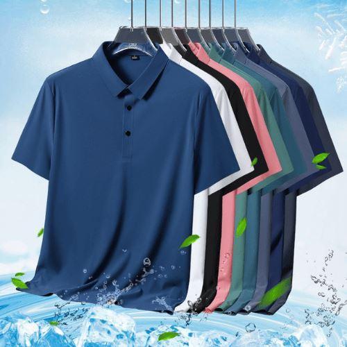 Camisa Polo Premium em Seda Gelo - Tecnologia Anti Amassado - Altino