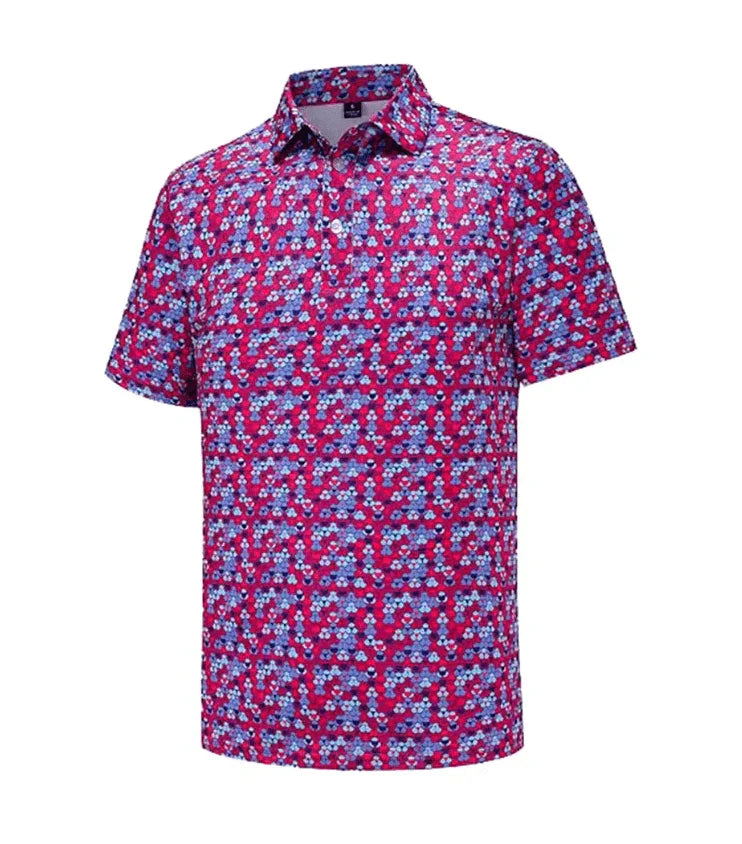 Camisa Polo Masculina Estampa Ótica Altino – Estilo Irreverente com Conforto Premium - Altino
