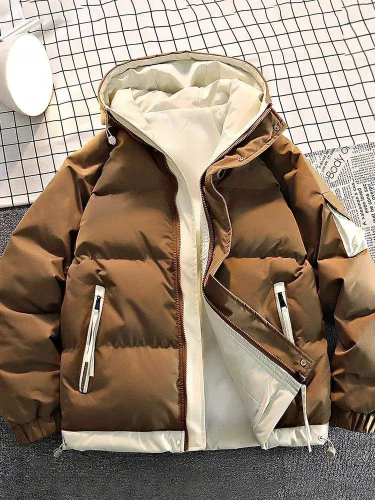 Jaqueta Masculina de Inverno com Capuz – Parka Grossa Quente e à Prova de Vento - Altino