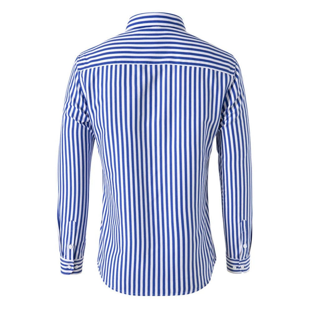 Camisa Social Masculina Listrada Manga Longa - Altino