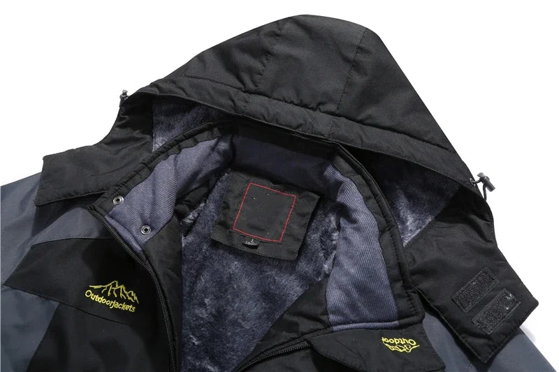 Jaqueta Masculina Térmica Inverno 2025 - Impermeável, Forrada com Lã, Capuz - Altino