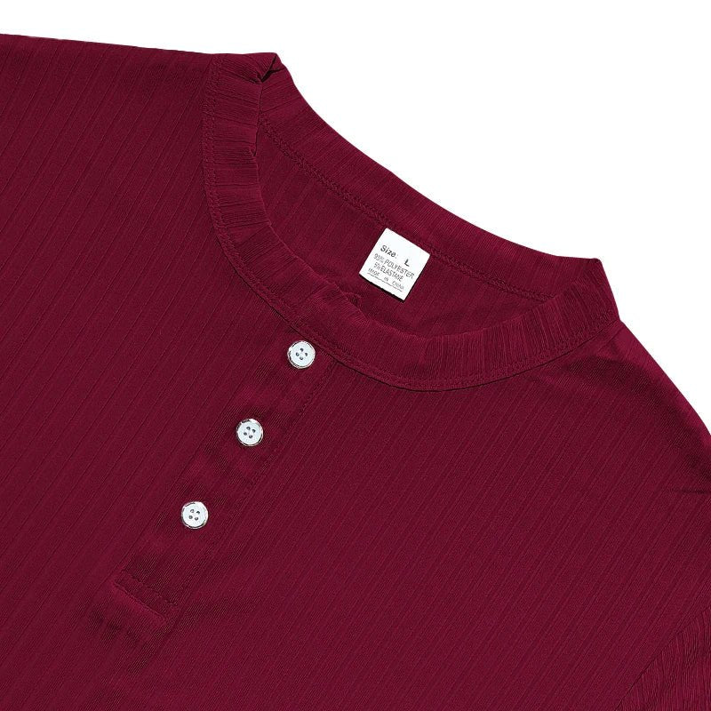 Camiseta Masculina Listrada com Gola Henley - Conforto e Estilo - Altino