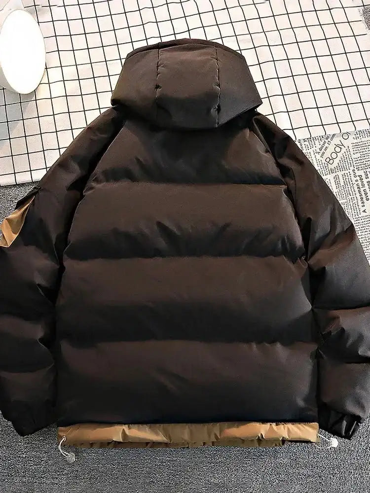 Jaqueta Masculina de Inverno com Capuz – Parka Grossa Quente e à Prova de Vento - Altino