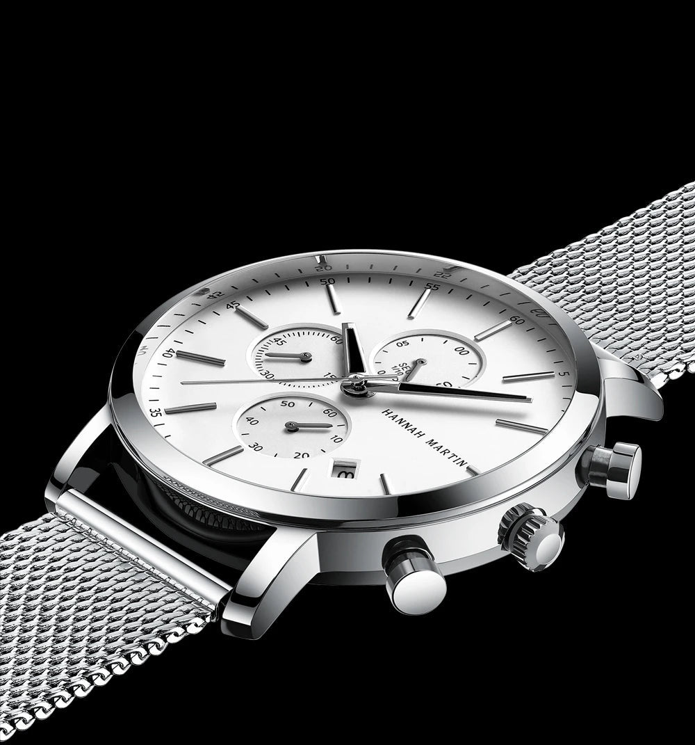 Relógio Masculino Esportivo Hannah Martin Aço Inoxidável - Altino