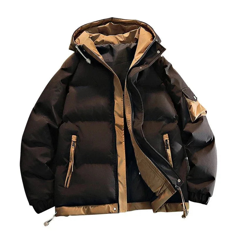 Jaqueta Masculina de Inverno com Capuz – Parka Grossa Quente e à Prova de Vento - Altino