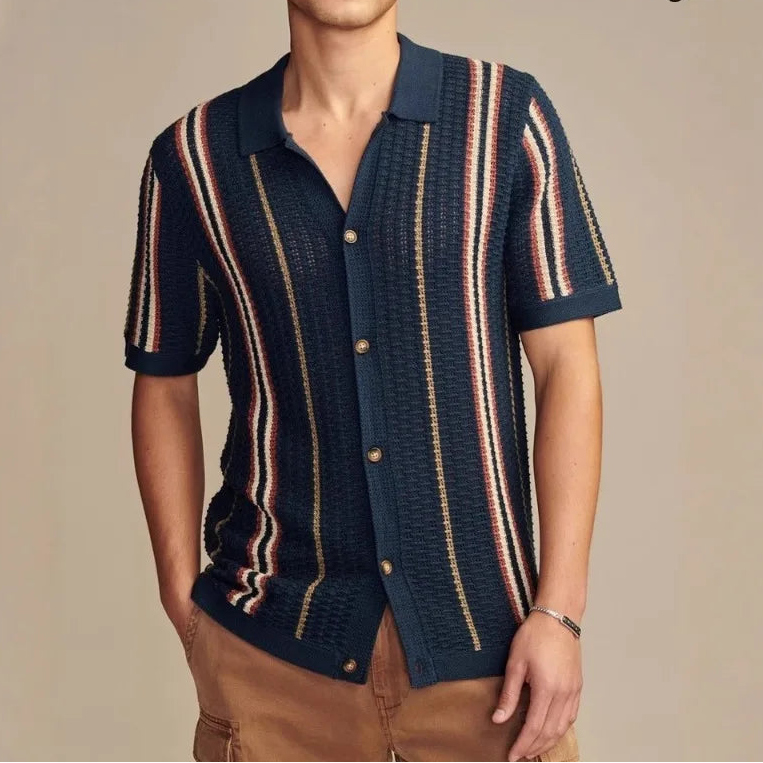 Camisa de punto de verano para hombre