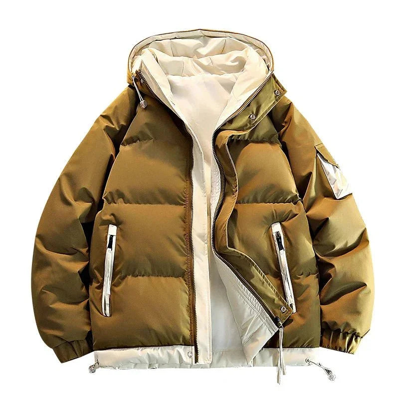 Jaqueta Masculina de Inverno com Capuz – Parka Grossa Quente e à Prova de Vento - Altino