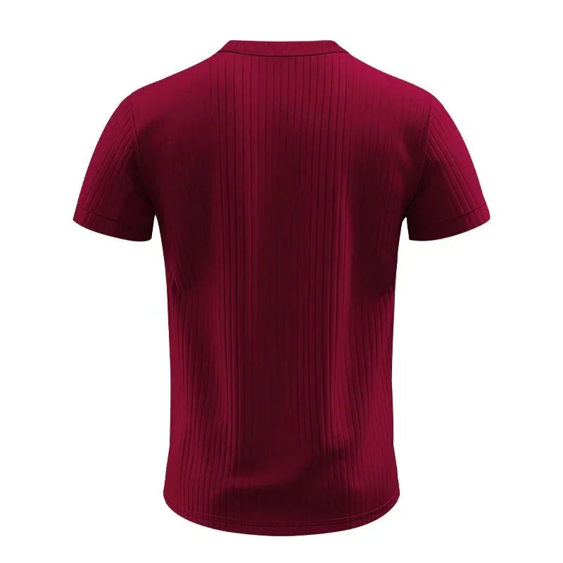 Camisa Masculina Listrada com Gola Henley - Conforto e Estilo - Altino
