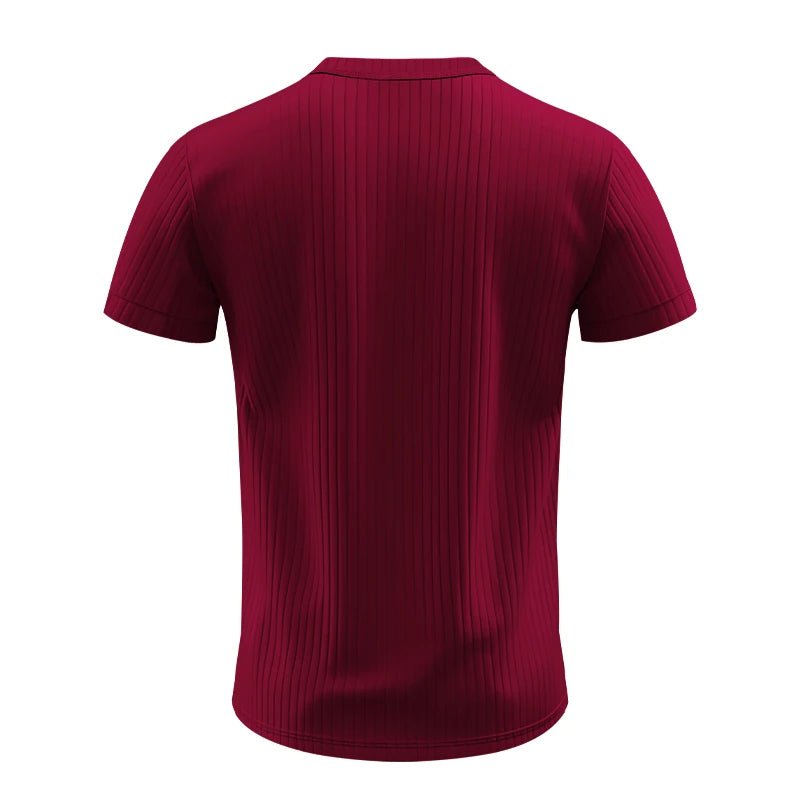 Camiseta Masculina Listrada com Gola Henley - Conforto e Estilo - Altino