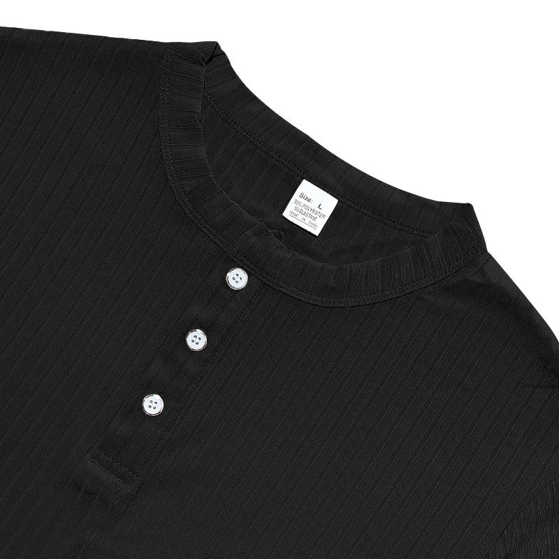 Camisa Masculina Listrada com Gola Henley - Conforto e Estilo - Altino