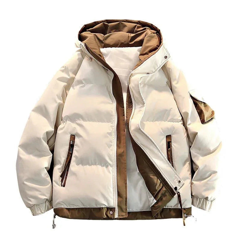 Jaqueta Masculina de Inverno com Capuz – Parka Grossa Quente e à Prova de Vento - Altino
