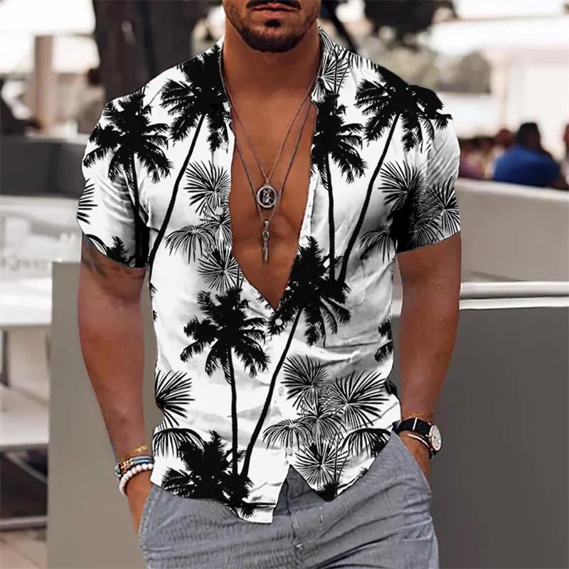 Camisa Slim Fit Floral Masculina - Estilo e Conforto - Altino