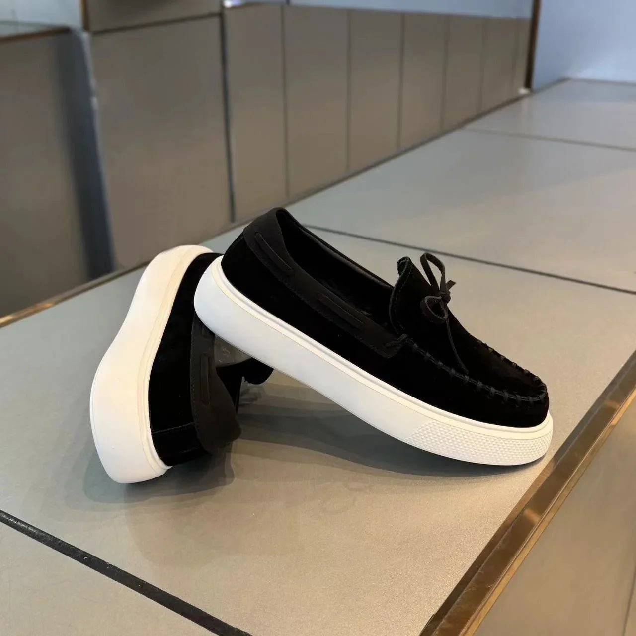 Mocassim Masculino de Couro Respirável – Slip - On Confortável para Estilo Casual Todos os Dias - Altino