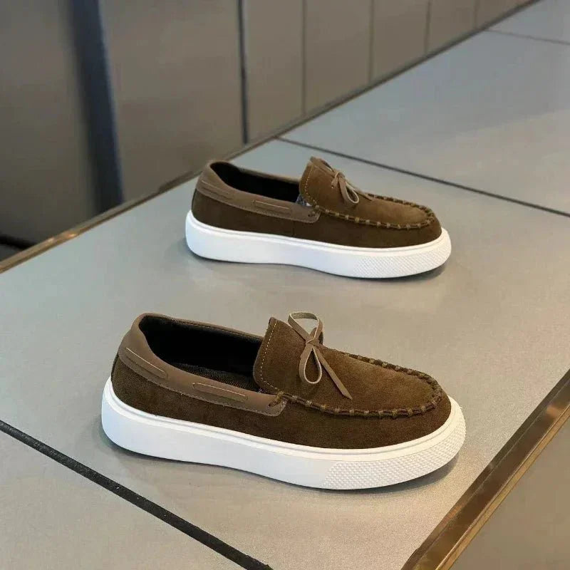 Mocassim Masculino de Couro Respirável – Slip-On Confortável para Estilo Casual Todos os Dias - Altino