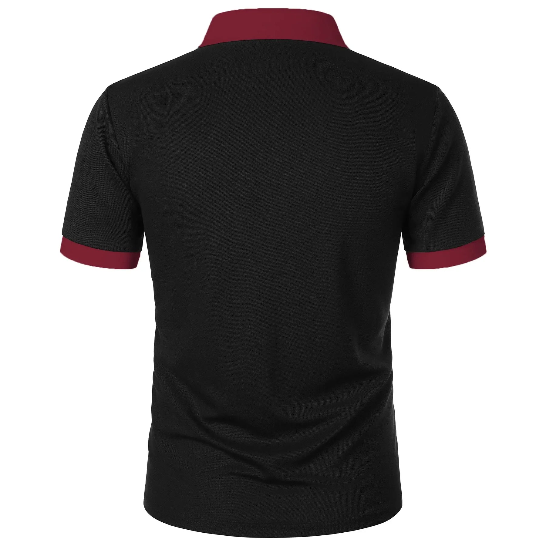 Camisa Polo Masculina Poliéster cor sólida com zíper - Altino