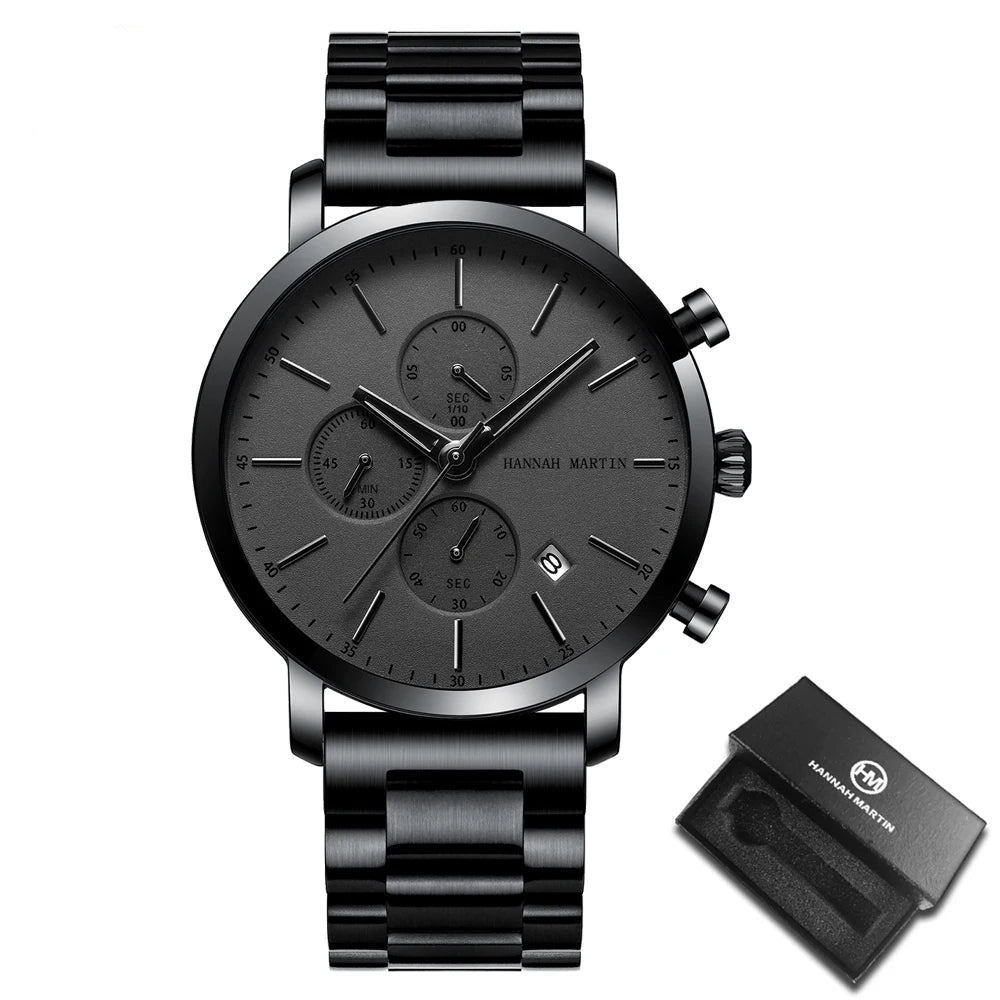 Relógio Masculino Esportivo Hannah Martin Aço Inoxidável - Altino