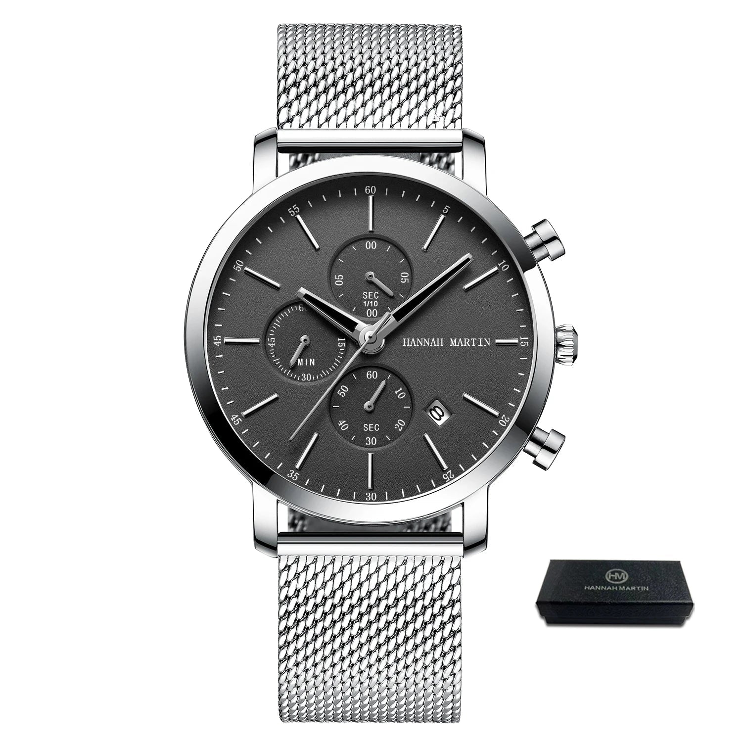 Relógio Masculino Esportivo Hannah Martin Aço Inoxidável - Altino