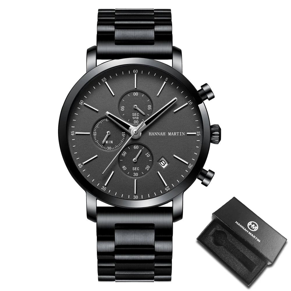 Relógio Masculino Esportivo Hannah Martin Aço Inoxidável - Altino