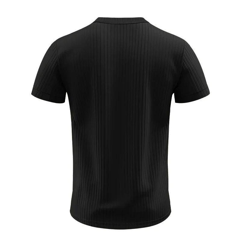 Camisa Masculina Listrada com Gola Henley - Conforto e Estilo - Altino