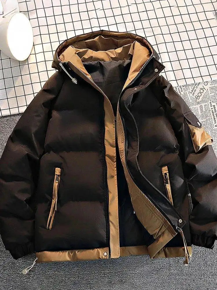 Jaqueta Masculina de Inverno com Capuz – Parka Grossa Quente e à Prova de Vento - Altino