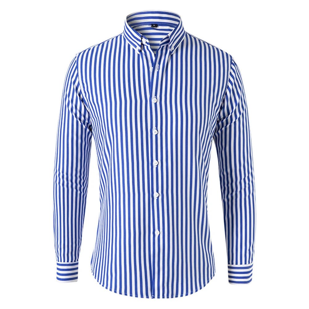 Camisa Social Masculina Listrada Manga Longa - Altino
