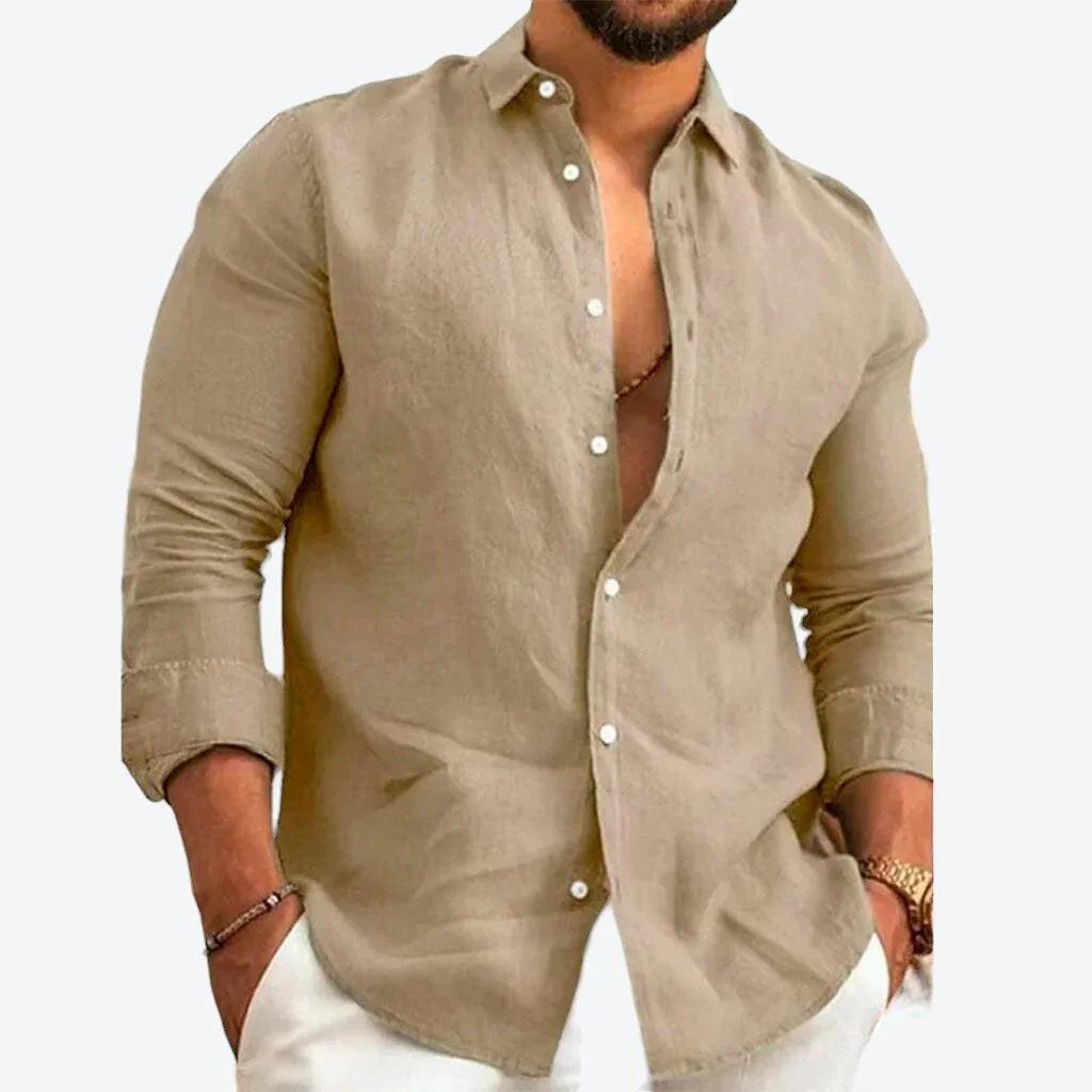 Camisa de Linho Masculino – Estilo Elegante e Conforto Atemporal - Altino
