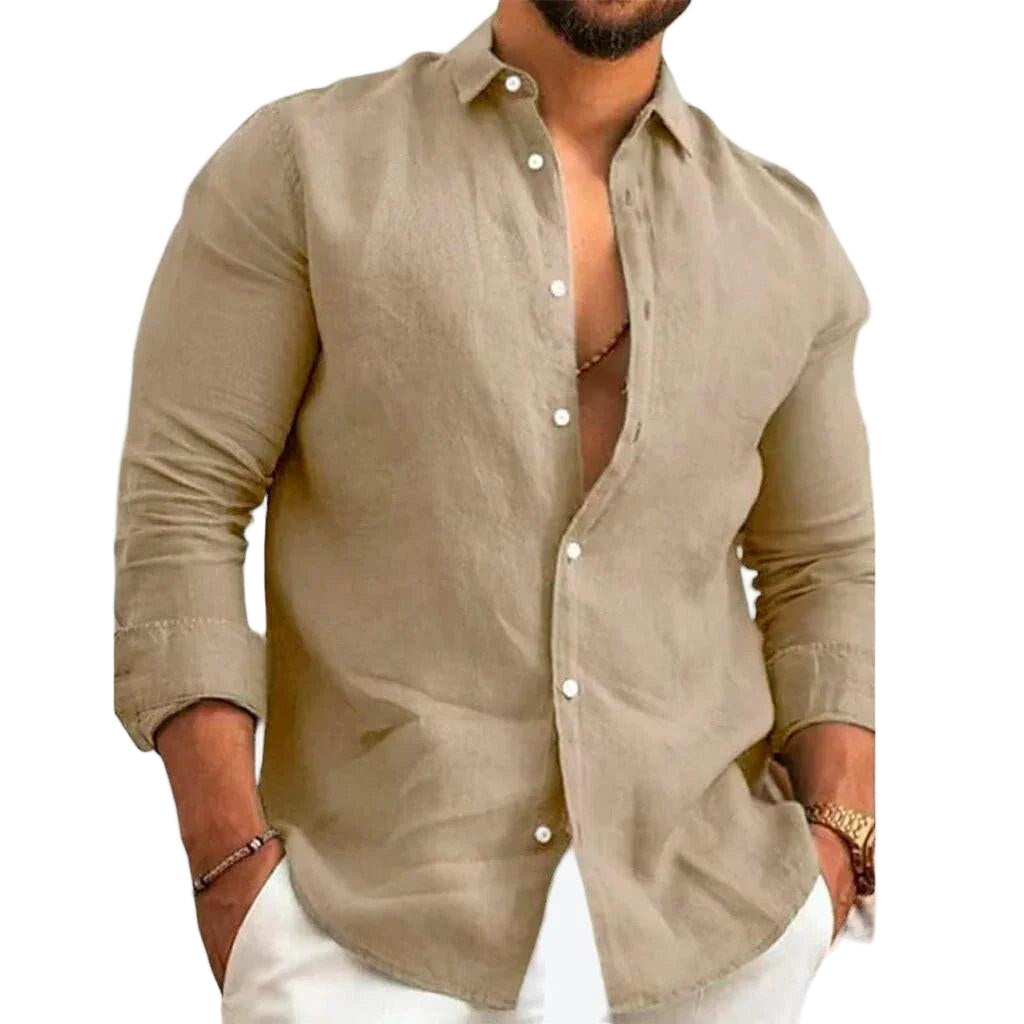 Camisa de Linho Masculino – Estilo Elegante e Conforto Atemporal - Altino