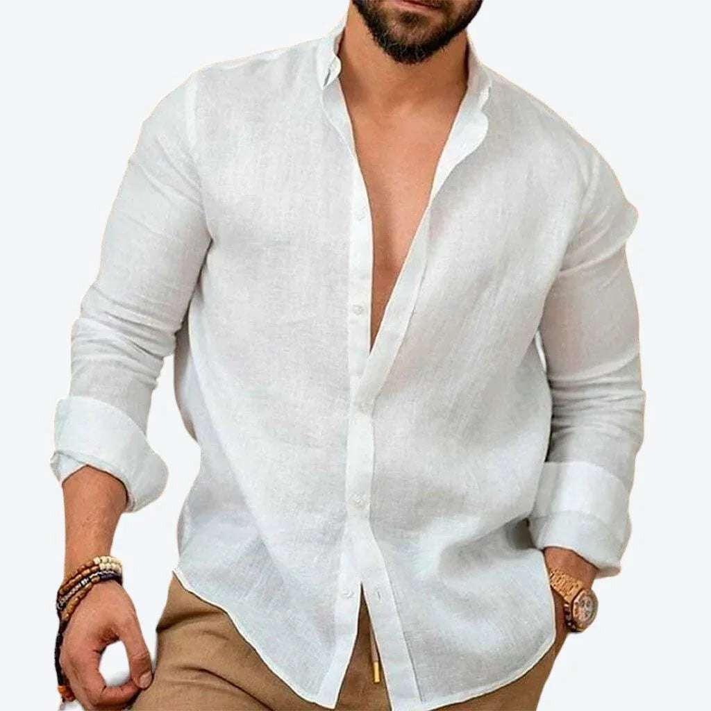 Camisa de Linho Masculino – Estilo Elegante e Conforto Atemporal - Altino