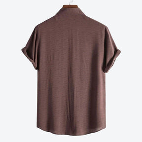 Camisa Manga Curta Lisa Hombre - Altino