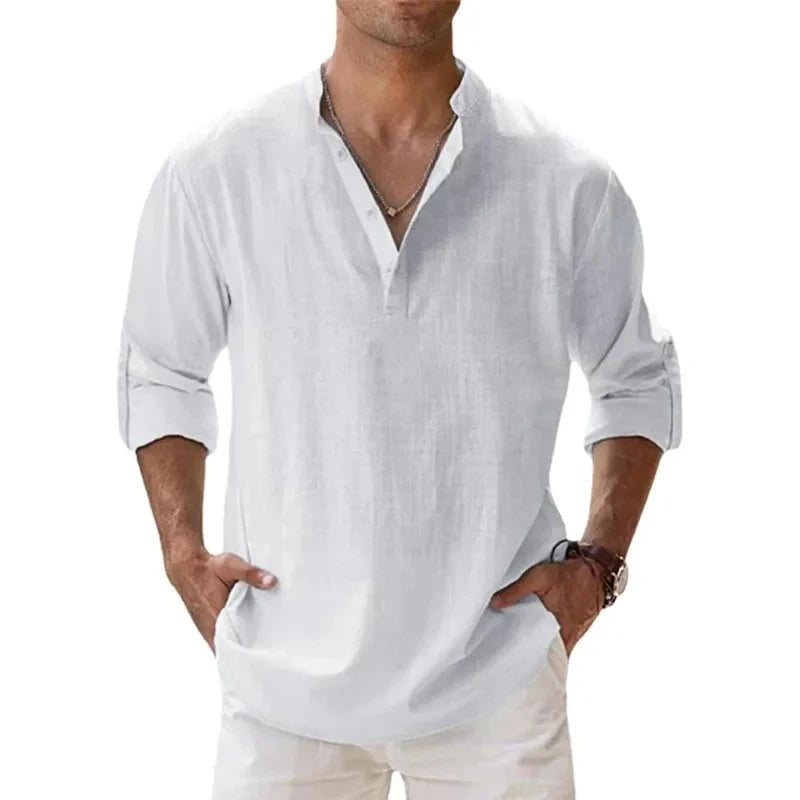 Camisa de Linho Hawaiian