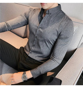 Camisa Masculina Ajuste Fino Outono 2025 - Altino