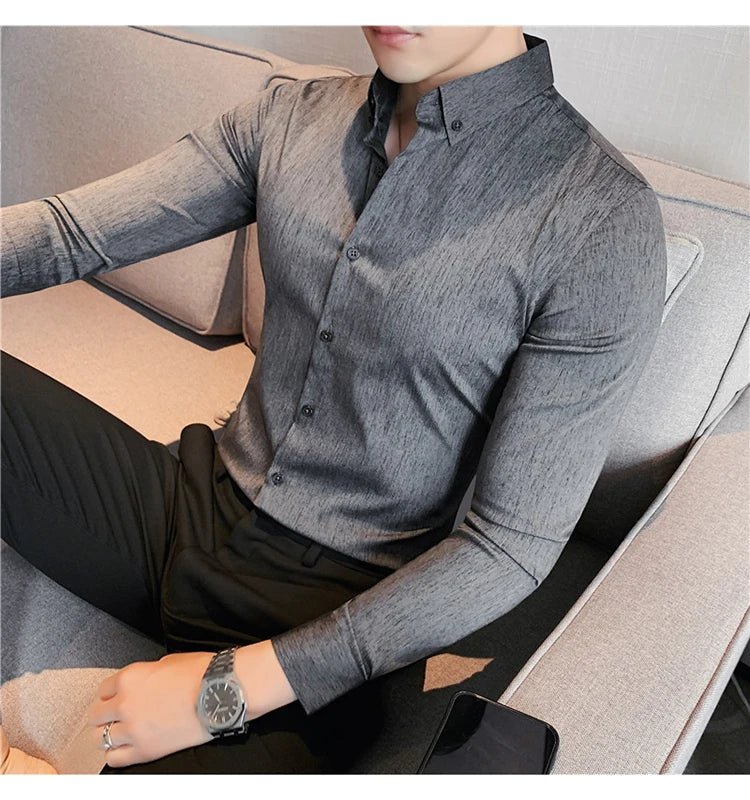 Camisa Masculina Ajuste Fino Outono 2025 - Altino