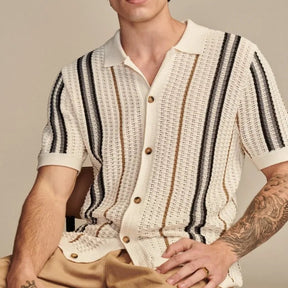 Camisa de punto de verano para hombre 