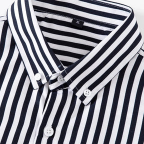 Camisa Social Masculina Listrada Manga Longa - Altino