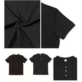Camiseta Masculina Listrada com Gola Henley - Conforto e Estilo - Altino
