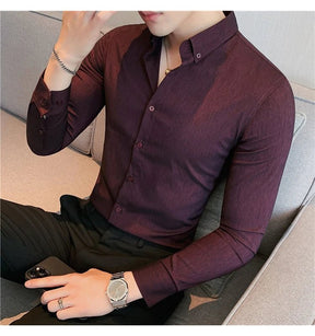Camisa Masculina Ajuste Fino Outono 2025 - Altino