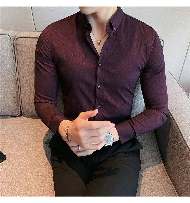 Camisa Masculina Ajuste Fino Outono 2025 - Altino
