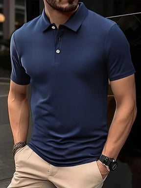 Camisa Polo Masculina cor única lisa - Altino