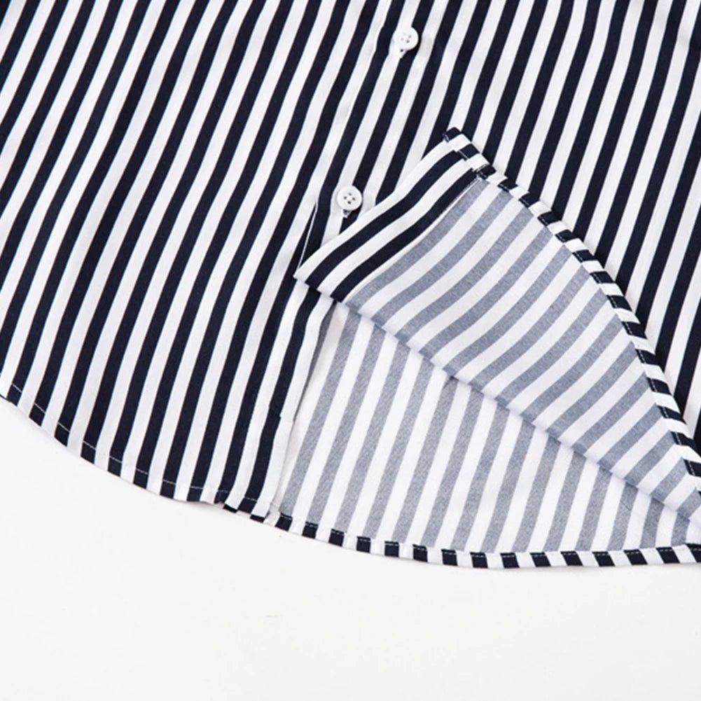 Camisa Social Masculina Listrada Manga Longa - Altino
