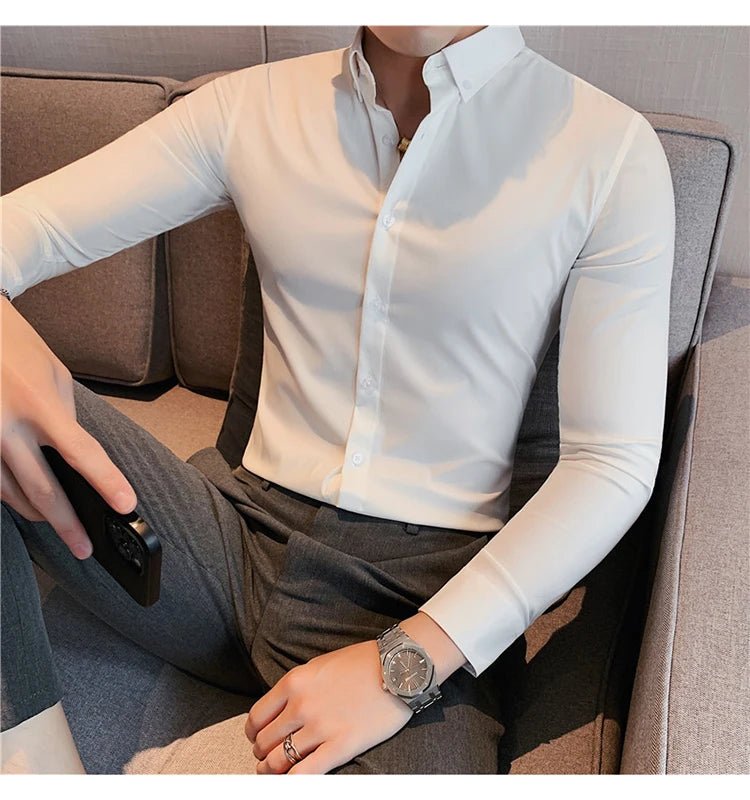 Camisa Masculina Ajuste Fino Outono 2025 - Altino