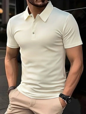 Camisa Polo Masculina cor única lisa - Altino