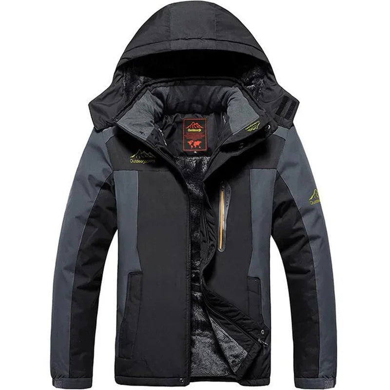 Jaqueta Masculina Térmica Inverno 2025 - Impermeável, Forrada com Lã, Capuz - Altino