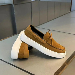 Mocassim Masculino de Couro Respirável – Slip-On Confortável para Estilo Casual Todos os Dias - Altino