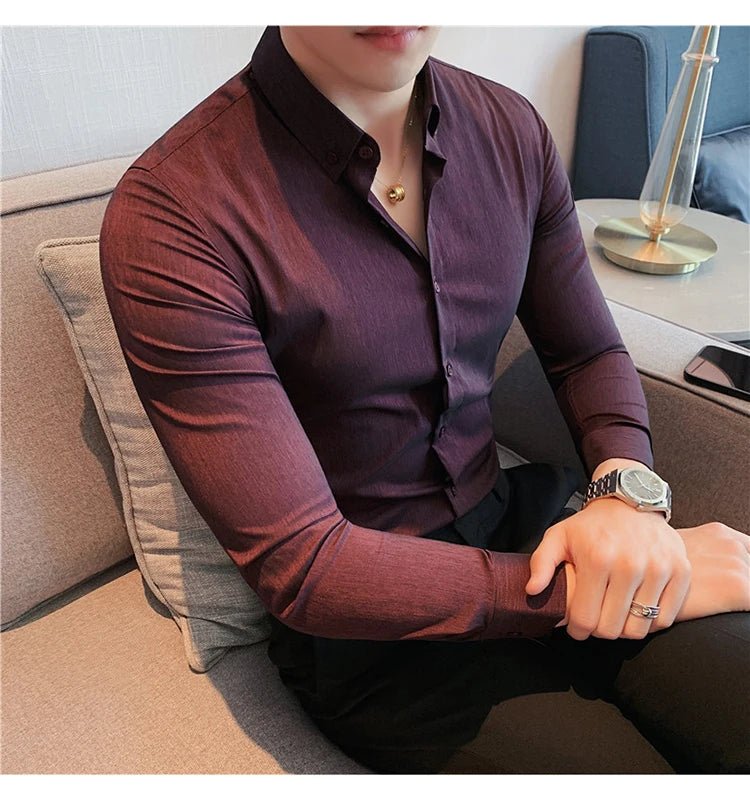 Camisa Masculina Ajuste Fino Outono 2025 - Altino