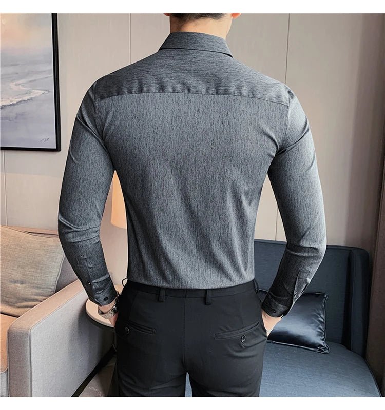 Camisa Masculina Ajuste Fino Outono 2025 - Altino