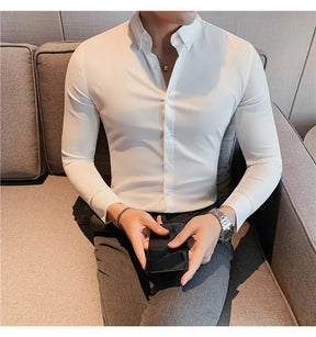 Camisa Masculina Ajuste Fino Outono 2025 - Altino