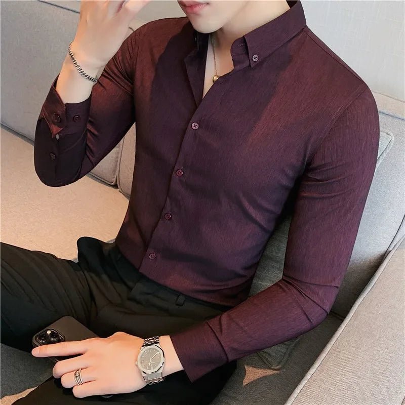Camisa Masculina Ajuste Fino Outono 2025 - Altino